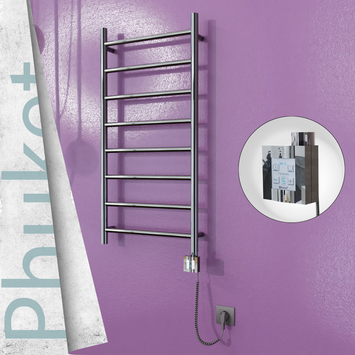  - Phuket Sèche Serviettes Electrique 500x1000 Finition de polissage Ktx4 200 Watt Câble en spirale