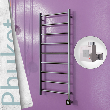 Radiva - Phuket Sèche Serviettes Electrique 500x1200 Finition de polissage Ktx1 200 Watt