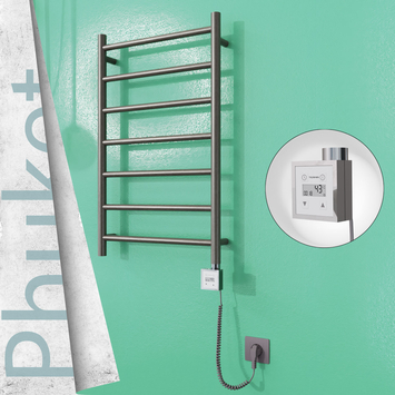  - Phuket Electric Towel Warmer 500x800 Satine Finish Ktx3 200 W (Spiral Cable)