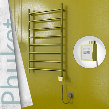  - Phuket Electric Towel Warmer 600x1000 Gold Ktx3 200 W (Spiral Cable)
