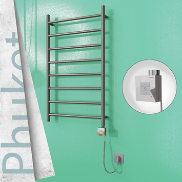 - Phuket Sèche Serviettes Electrique 600x1000 Finition peinture satiné Ktx1 200 Watt Câble en spirale  - Phuket Sèche Serviettes Electrique 600x1000 Finition peinture satiné Ktx1 200 Watt Câble en spirale