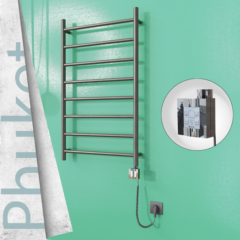 Phuket Sèche Serviettes Electrique 600x1000 Finition peinture satiné Ktx4 200 Watt Câble en spirale