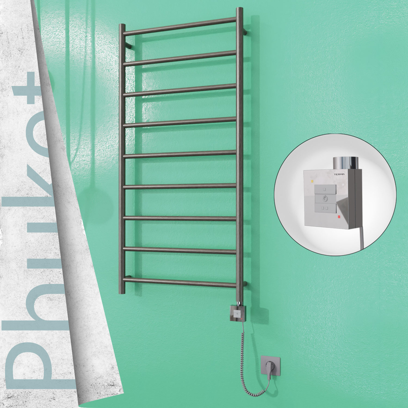Phuket Electric Towel Warmer 600x1200 Satine Finish Ktx1 200 W (Spiral Cable) Phuket Electric Towel Warmer 600x1200 Satine Finish Ktx1 200 W (Spiral Cable)