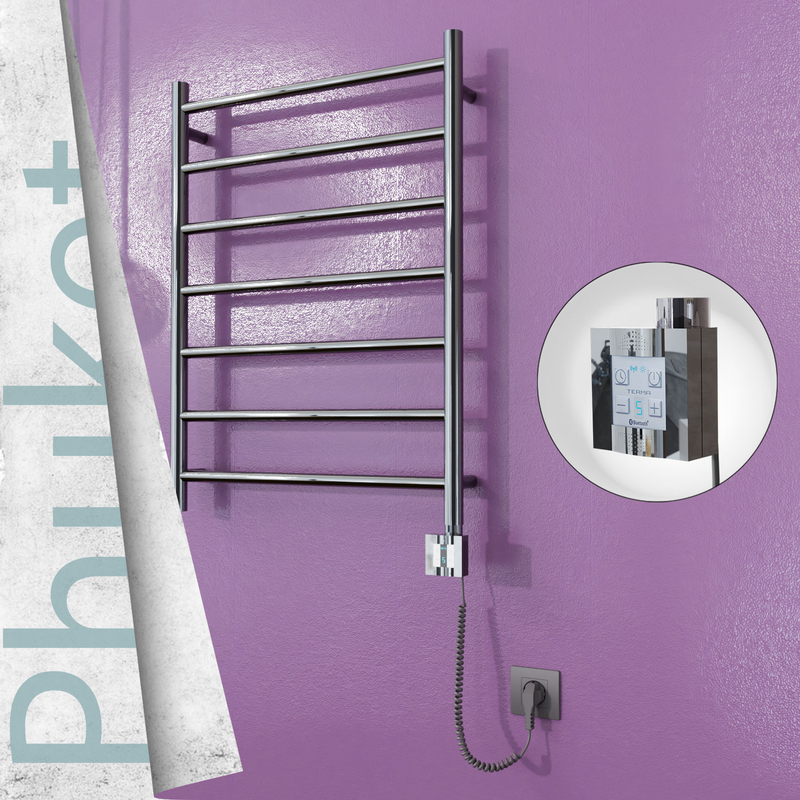 Phuket Sèche Serviettes Electrique 600x800 Finition de polissage Ktx4 200 Watt Câble en spirale