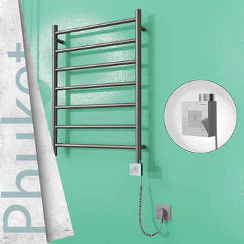Radiva - Phuket Sèche Serviettes Electrique 600x800 Finition peinture satiné Ktx1 200 Watt Câble en spirale