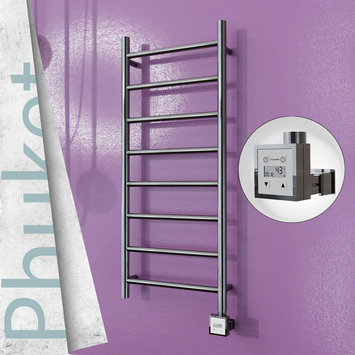  - PHUKET Elektrikli Paslanmaz Çelik Havlupan 400x1000 Ayna Polisaj (KTX3 Termostat) 200W