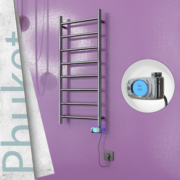  - PHUKET Elektrikli Paslanmaz Çelik Havlupan 400x1000 Ayna Polisaj (Musa Termostat) 200W