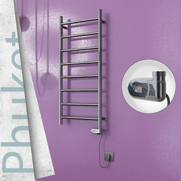 Radiva - Phuket Elektrikli Paslanmaz Çelik Havlupan 400x1000 Ayna Polisaj (Thesis Termostat) 200W