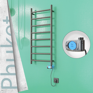 Radiva - Phuket Elektrikli Paslanmaz Çelik Havlupan 400x1000 Satin Polisaj (Musa Termostat) 200W