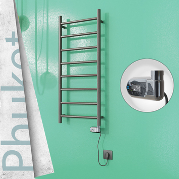 Radiva - Phuket Elektrikli Paslanmaz Çelik Havlupan 400x1000 Satin Polisaj (Thesis Termostat) 200W