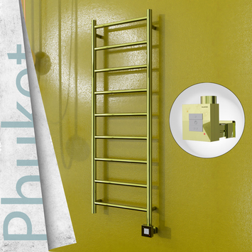  - PHUKET Elektrikli Paslanmaz Çelik Havlupan 400x1200 Altın (KTX1 Termostat) 200W