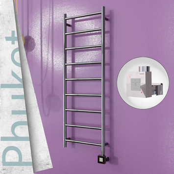  - PHUKET Elektrikli Paslanmaz Çelik Havlupan 400x1200 Ayna Polisaj (KTX1 Termostat) 200W