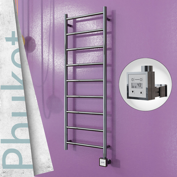  - PHUKET Elektrikli Paslanmaz Çelik Havlupan 400x1200 Ayna Polisaj (KTX3 Termostat) 200W