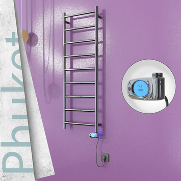 Radiva - Phuket Elektrikli Paslanmaz Çelik Havlupan 400x1200 Ayna Polisaj (Musa Termostat) 200W