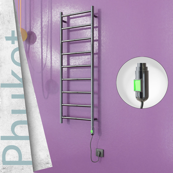  - PHUKET Elektrikli Paslanmaz Çelik Havlupan 400x1200 Ayna Polisaj (On/Off Düğmeli) 200W