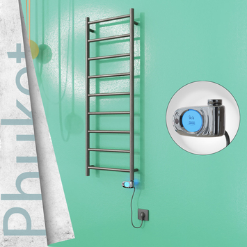Radiva - Phuket Elektrikli Paslanmaz Çelik Havlupan 400x1200 Satin Polisaj (Musa Termostat) 200W