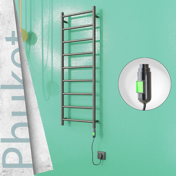 Radiva - Phuket Elektrikli Paslanmaz Çelik Havlupan 400x1200 Satin Polisaj (On/Off Düğmeli) 200W