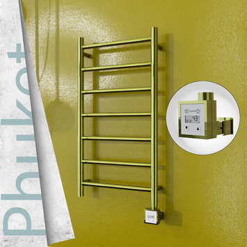 - PHUKET Elektrikli Paslanmaz Çelik Havlupan 400x800 Altın (KTX3 Termostat) 200W  - PHUKET Elektrikli Paslanmaz Çelik Havlupan 400x800 Altın (KTX3 Termostat) 200W