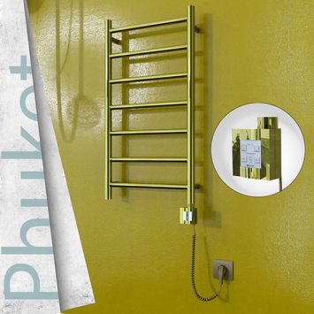 - PHUKET Elektrikli Paslanmaz Çelik Havlupan 400x800 Altın (KTX4 Termostat) 200W Spiral Kablolu  - PHUKET Elektrikli Paslanmaz Çelik Havlupan 400x800 Altın (KTX4 Termostat) 200W Spiral Kablolu