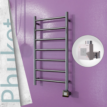 - PHUKET Elektrikli Paslanmaz Çelik Havlupan 400x800 Ayna Polisaj (KTX1 Termostat) 200W  - PHUKET Elektrikli Paslanmaz Çelik Havlupan 400x800 Ayna Polisaj (KTX1 Termostat) 200W