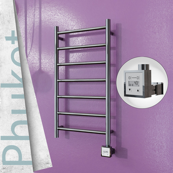Radiva - Phuket Elektrikli Paslanmaz Çelik Havlupan 400x800 Ayna Polisaj (KTX3 Termostat) 200W