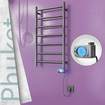 Radiva - Phuket Elektrikli Paslanmaz Çelik Havlupan 400x800 Ayna Polisaj (Musa Termostat) 200W