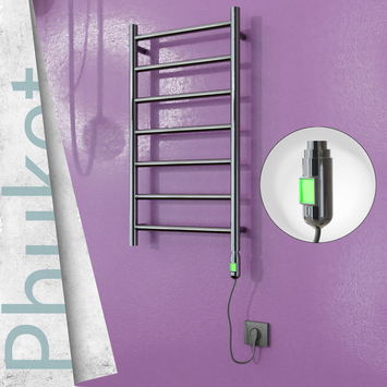  - PHUKET Elektrikli Paslanmaz Çelik Havlupan 400x800 Ayna Polisaj (On/Off Düğmeli) 200W