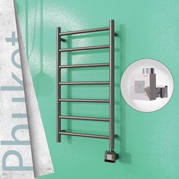 Radiva - Phuket Elektrikli Paslanmaz Çelik Havlupan 400x800 Satin Polisaj (KTX1 Termostat) 200W