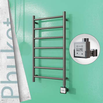 Radiva - Phuket Elektrikli Paslanmaz Çelik Havlupan 400x800 Satin Polisaj (KTX3 Termostat) 200W