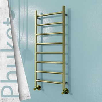 Radiva - PHUKET Paslanmaz Çelik Havlupan 400x1000 Satine Altın