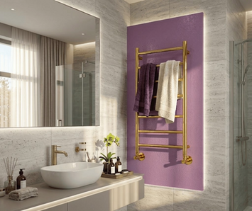 Radiva - PHUKET Paslanmaz Çelik Havlupan 400x800 Altın