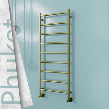 Radiva - Phuket Paslanmaz Çelik Havlupan 500x1200 Satine Altın