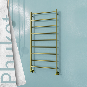 Radiva - PHUKET Paslanmaz Çelik Havlupan 600x1200 Satine Altın
