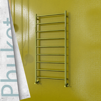 Radiva - Phuket Sèche Serviettes Décoratif 600x1200 (Acier Inoxydable) Or