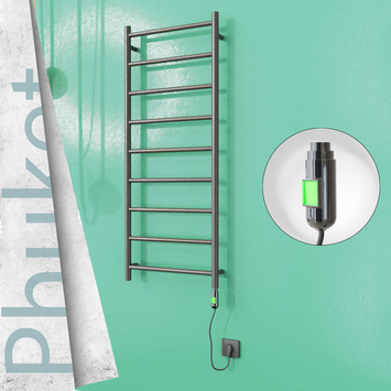 Radiva - Phuket Sèche Serviettes Electrique 200 W 500x1200 Finition peinture satiné (On/Off)