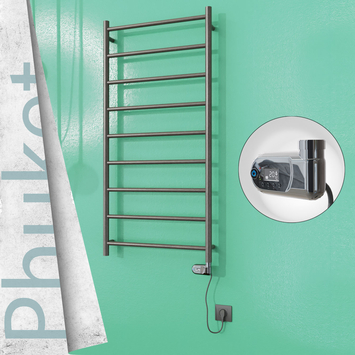 Radiva - Phuket Sèche Serviettes Electrique 300 Watt 600x1200 Finition peinture satiné (Thermostat Thesis)