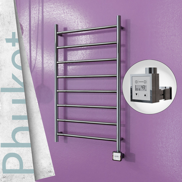 Radiva - Phuket Sèche Serviettes Electrique 600x1000 Finition de polissage Ktx3 200 W