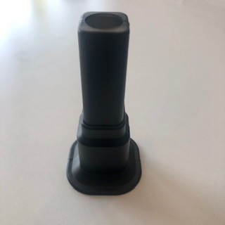 Radiva - Pipe Sleeve Single - Square Push Fit Plastic Noir