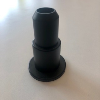 Pipe Sleeve Single with Spring Aluminum Noir