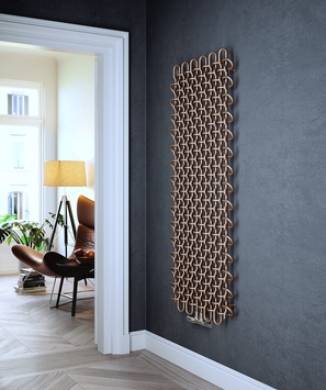 Radiva - PLC V Design Towel Warmer 663x1600 Copper