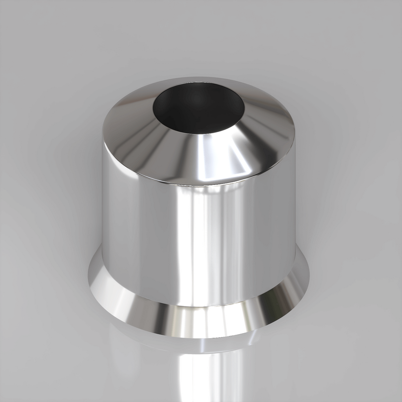 PPRC Towel Warmer Tube Hiding Sleeve Chrome