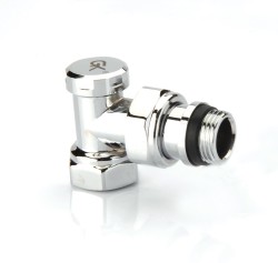 Radiva - Radiator Return Valve 1/2'' Chrome Corner