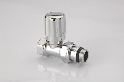 Radiator Valve 1/2'' Chrome Straight (Plastic Head )