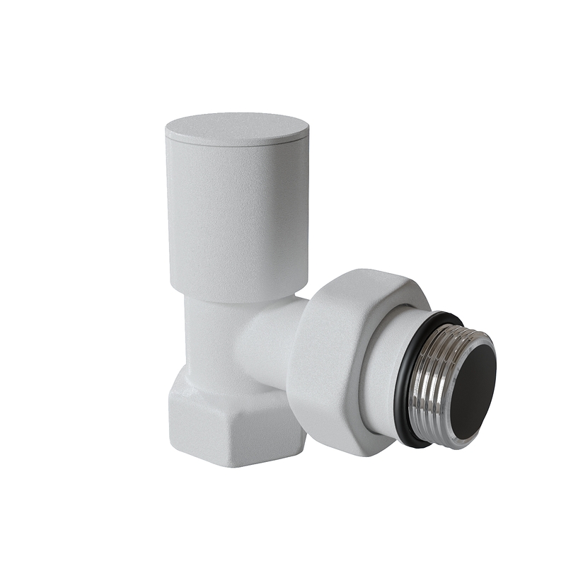 Radiator Valve 1/2'' Texture Blanc Corner (Metal Head)