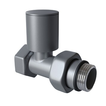 Radiva - Radiator Valve 1/2'' Anthracite Straight (Metal Head)