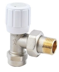 Radiva - Radyatör Vanası 1/2'' Eko Köşe Pex (16*2mm Boru Bağl. Rakorlu)
