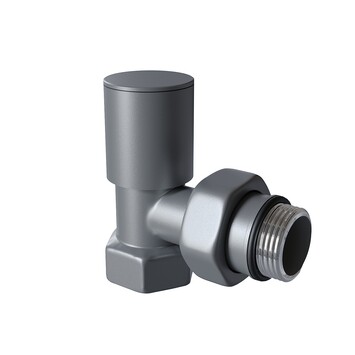 Radiva - Radiator Valve 1/2'' Anthracite Corner (Metal Head) Radiva - Radiator Valve 1/2'' Anthracite Corner (Metal Head)