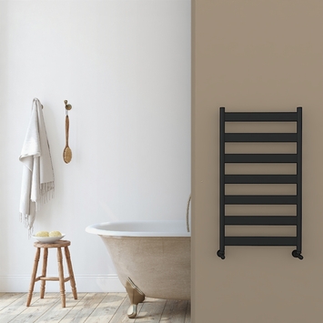 Radiva - Rectangle Alüminyum Havlupan 432x900 Koyu Antrasit