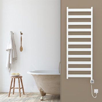 - RECTANGLE Elektrikli Alüminyum Havlupan 432x1400 Beyaz (KTX3 Termostat) 600W Spiral Kablolu  - RECTANGLE Elektrikli Alüminyum Havlupan 432x1400 Beyaz (KTX3 Termostat) 600W Spiral Kablolu