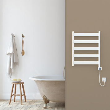 - RECTANGLE Elektrikli Alüminyum Havlupan 432x600 Beyaz (KTX4 Termostat) 200W Spiral Kablolu  - RECTANGLE Elektrikli Alüminyum Havlupan 432x600 Beyaz (KTX4 Termostat) 200W Spiral Kablolu